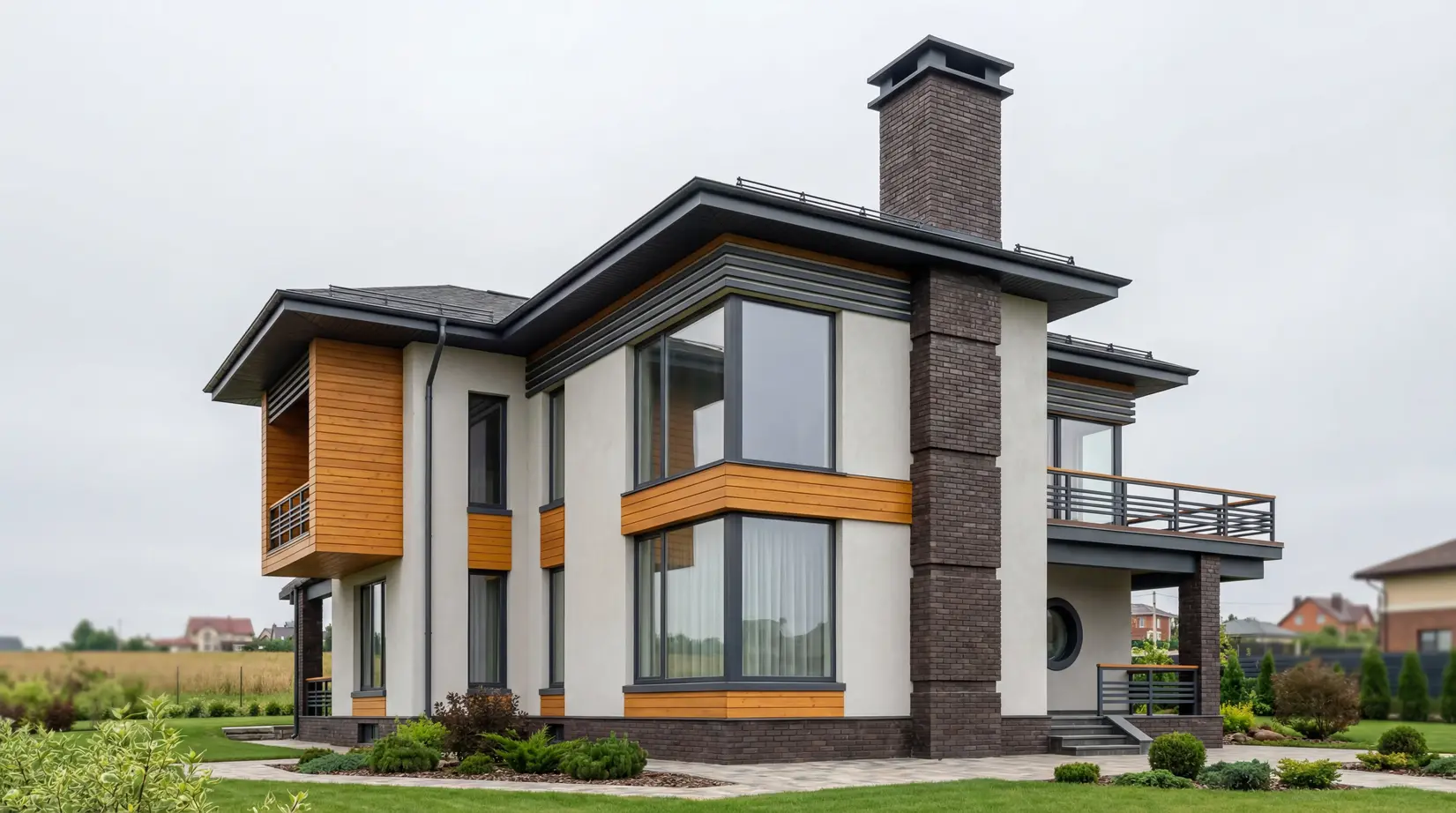 Дома в стиле Райт — фото 28